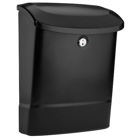 Perfectpatio Parkside Locking Wall Mount Mailbox - Black PE2756555